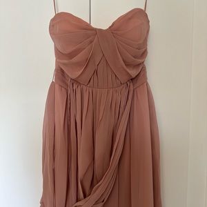 BIRDY GREY Grace Convertible Bridesmaid Chiffon Dress Dusty Rose size S